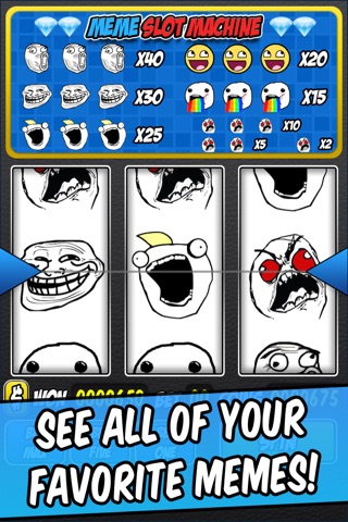 Meme Slot Machine - Vegas Casino Super Slots Game with Memes and Rage Faces screenshot 2