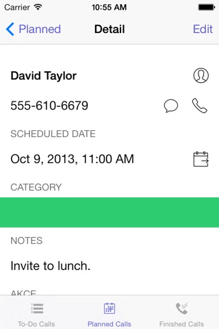 Call Planner App screenshot 3