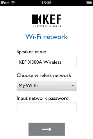 KEF X300A Wireless Setup screenshot 3