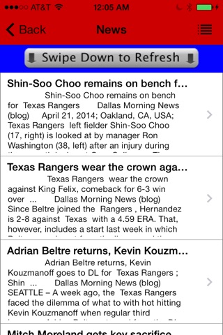 Texas Baseball - a Rangers News App screenshot 2