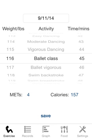 Exercise Calculator screenshot 4