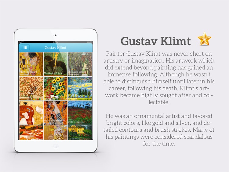 Art Gallery HD for iPad - Van Gogh , Monet , Klimt , Renoir