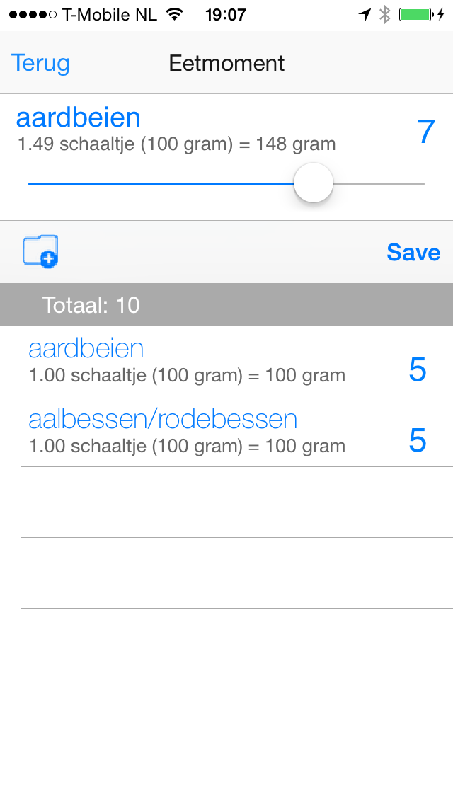 Koolhydraatkenner Screenshot
