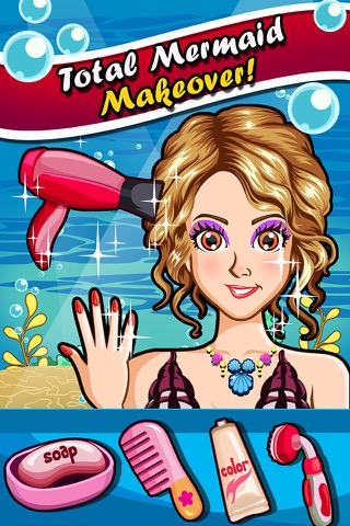 A Mermaid Princess Salon Spa Makeover - fun little nose & leg make up kids games for girlsのおすすめ画像1