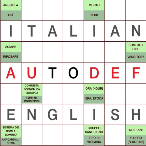 Autodef Italian to English iOS App