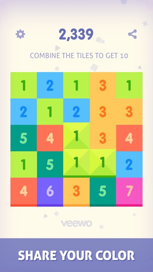 #1. Just Get 10 - Simple fun sudoku puzzle lumosity game with new challenge (iOS) โดย: Veewo Games