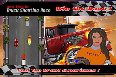 Real PickUp Truck Shooting Race : Free Game screenshot 3
