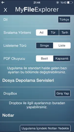 Скриншот My File Explorer на iPhone 4