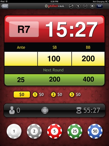 Pokernut Tournament Timer HD screenshot 2