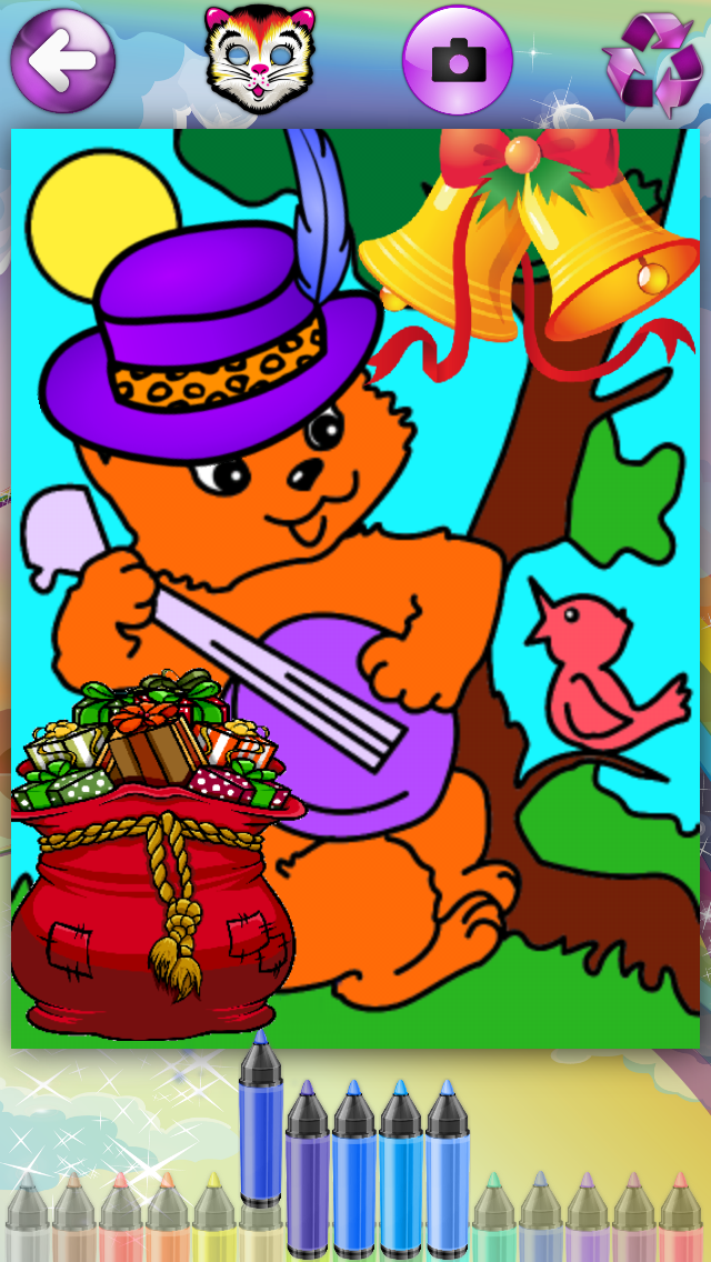 Screenshot #1 pour Chatons et Chats, Coloriages de Musique avec des Besoin Chaton pour les Filles et les Garcons, les Jeux Amusants et éducatifs pour les Enfants et Bébés