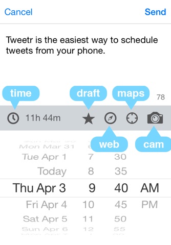 Tweetr - Schedule tweets for Twitter - Your Social Media Management Tool screenshot 3