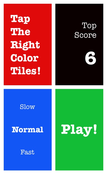 Tap The Right Color Tiles! (TTRCT!) - A reflex & brain testing game.