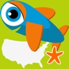 Smart Fish: States Run - learn United States geography in this fast-paced game