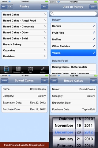 Grocery Shopping Checklist and Pantry Inventory Checklist. screenshot 2
