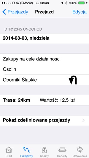 Ewidencja Przebiegu Pojazdu Lite