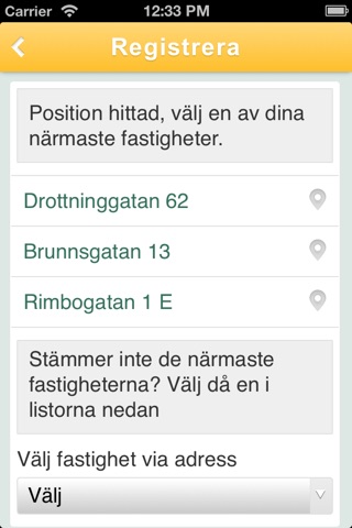 Humlegården ärendehantering screenshot 2