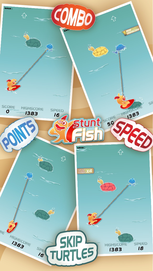 Stunt Fish - Make your goldfish jump through as much turtles as you can to get more points hack tool