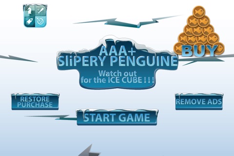 AAA+ Slippery Penguin - Watch out for the ICE CUBE!! screenshot 2