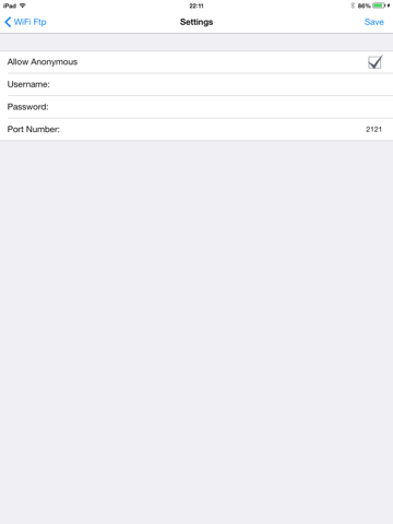 Screenshot #5 pour WiFi FTP Free (WiFi File Transfer)
