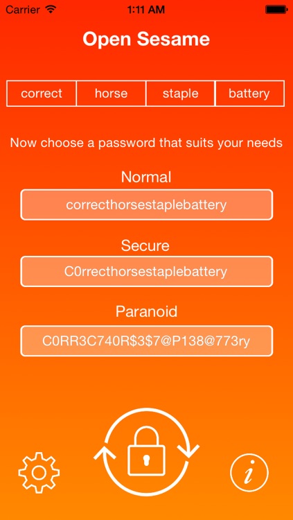 OpenSesame : password generator