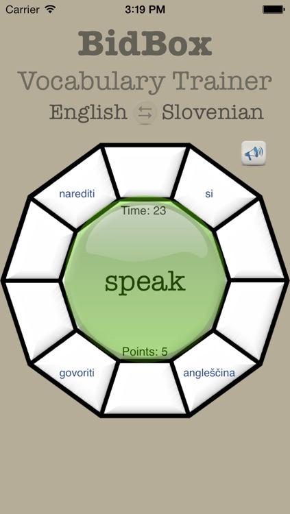 Vocabulary Trainer: English - Slovenian