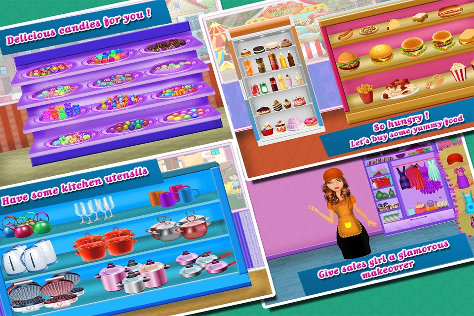Girls Supermarket Food Shopping screenshot 3