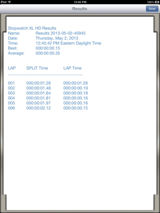 Stopwatch XL HD FREE(圖5)-速報App