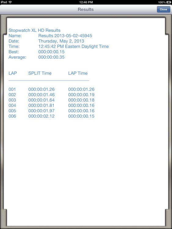 Stopwatch XL HD FREE screenshot-4