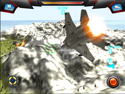 Screenshot #6 pour 3D Fighter Jet Hurricane - Air Plane Combat Storm