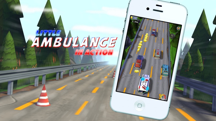 A Little Ambulance in Action Free: 3D Fun Exciting Driving for Kids with Cute Emergency Car