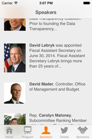Data Transparency 2014 -- Official Conference App screenshot 3