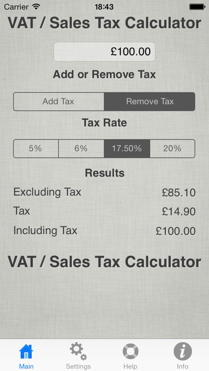 V.A.T. Calculator