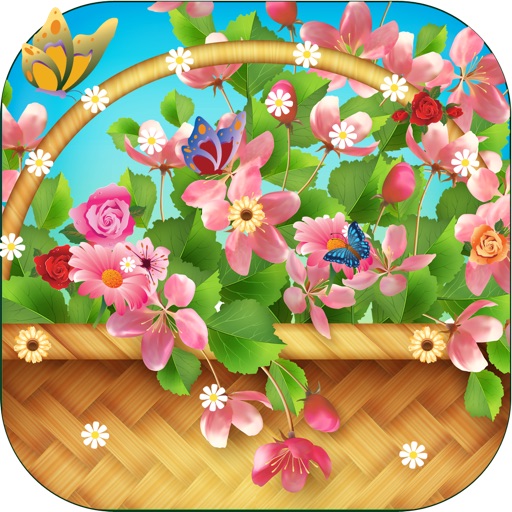 Spring Bouquet Basket Flower Drop - A Collection Game for Girls PRO