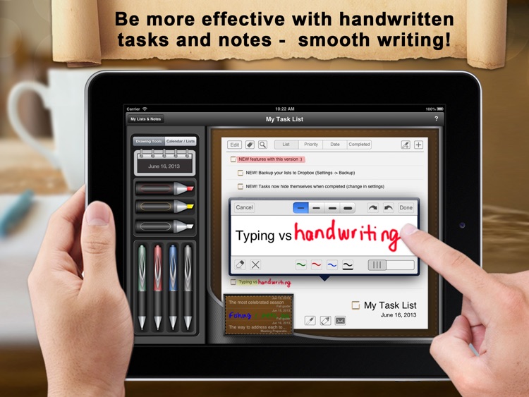 Manage: Handwriting To-Do and Task List Manager - finger, stylus and typed screenshot-3