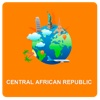 Central African Republic Off Vector Map - Vector World