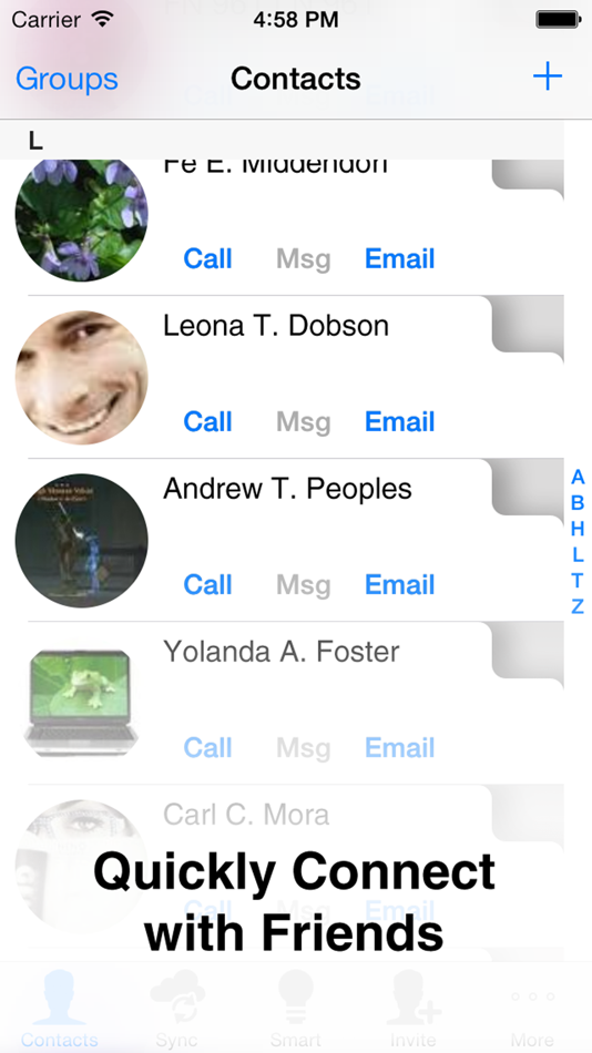 #4. Contacts Duster Pro - Smart Duplicates Cleaner & Reliable Cloud Sync (iOS) 由: MyClickapps.com LLC