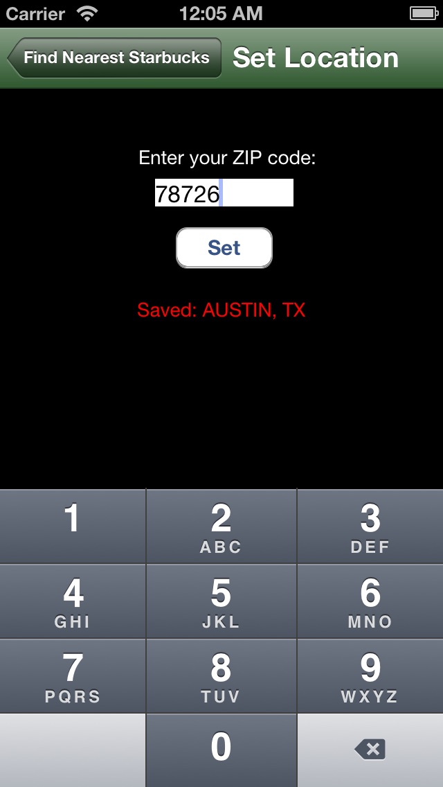Find Nearest Starbucks AppRecs