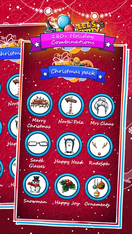 Doodle Bomb Jolly Holiday Edition - Christmas, Hanukkah, Thanksgiving, Black Friday Shopping, and New Years Eve, and party stickers!