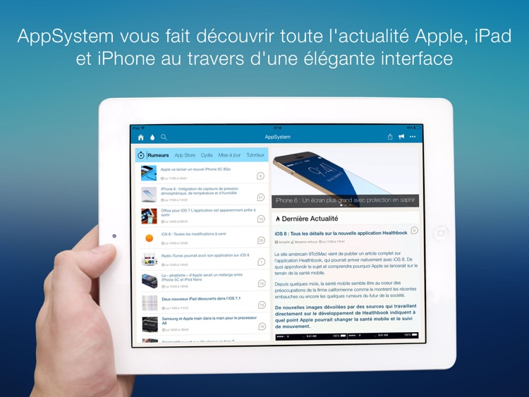 AppSystem pour iPad
