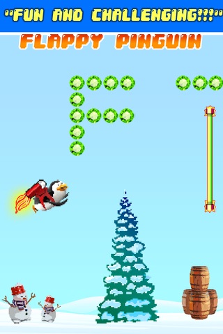 Ice Racing - Flappy Pinguin Pixelated Edition screenshot 2