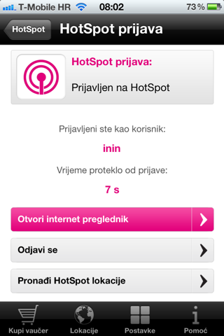 HotSpot Hrvatski Telekom screenshot 3