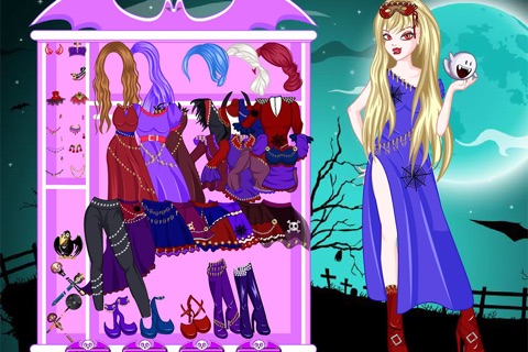 Queen of vampire - Dress up games screenshot 2