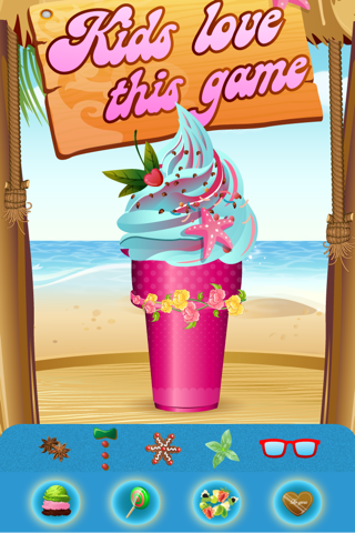 My Frozen Ice Cream Sundae Maker - The Virtual Candy Cone Sugar Pop Cotton Party Shop Game screenshot 2