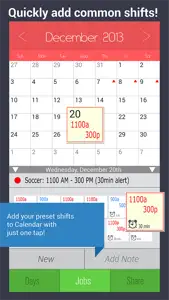 Shift Calendar - Work Schedule Manager & Job Tracker screenshot #2 for iPhone