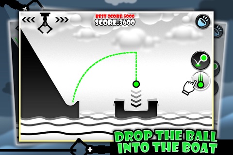 Drop the Ball into the Boat - free brain mini game screenshot 3