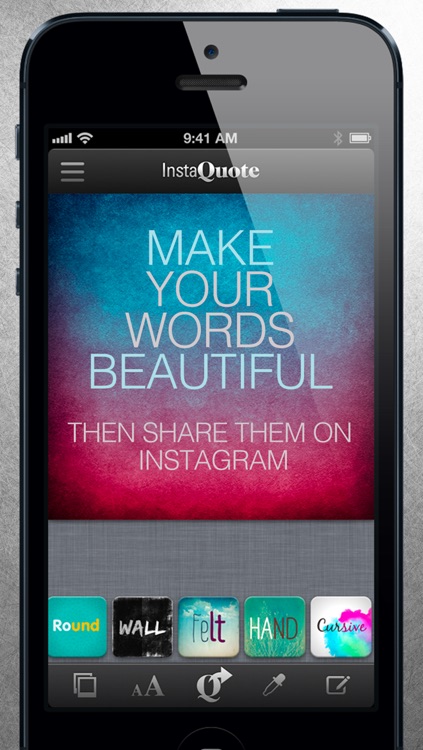 InstaQuote Pro - add text captions to photos and pictures for Instagram