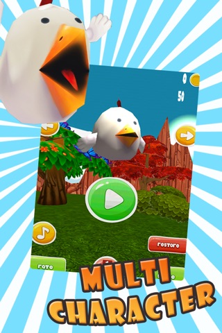 Flappy World 3D – A bird with small wings learning 2 fly screenshot 4