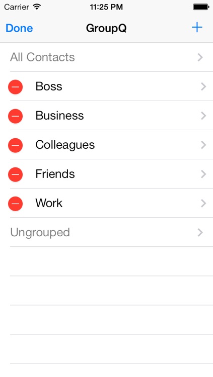 Contacts Group Manager - GroupQ