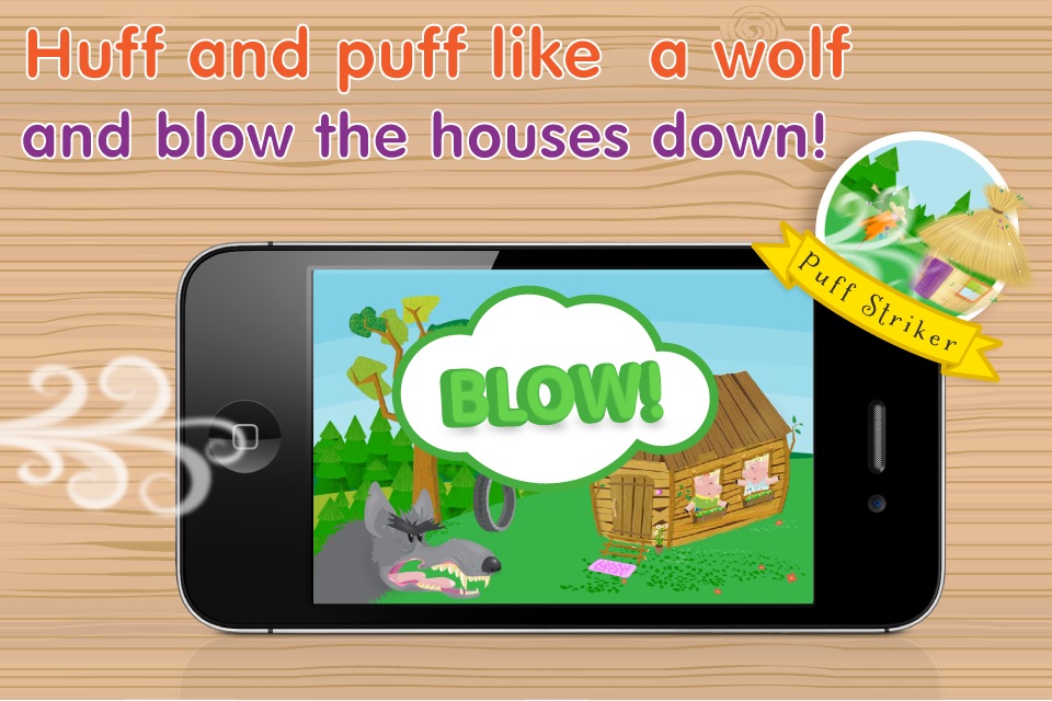 Kids Apps ∙ The Three Little Piggies and Big Bad Wolf. screenshot 3