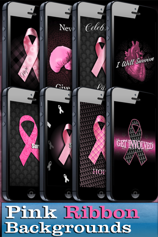 Pink Ribbon (Breast Cancer) Wallpaper FREE! - Backgrounds & Lockscreens screenshot 3